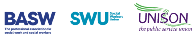 British Association of Social Workers (BASW), Social Workers Union (SWU), UNISON